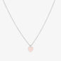 Heart rose quartz necklace